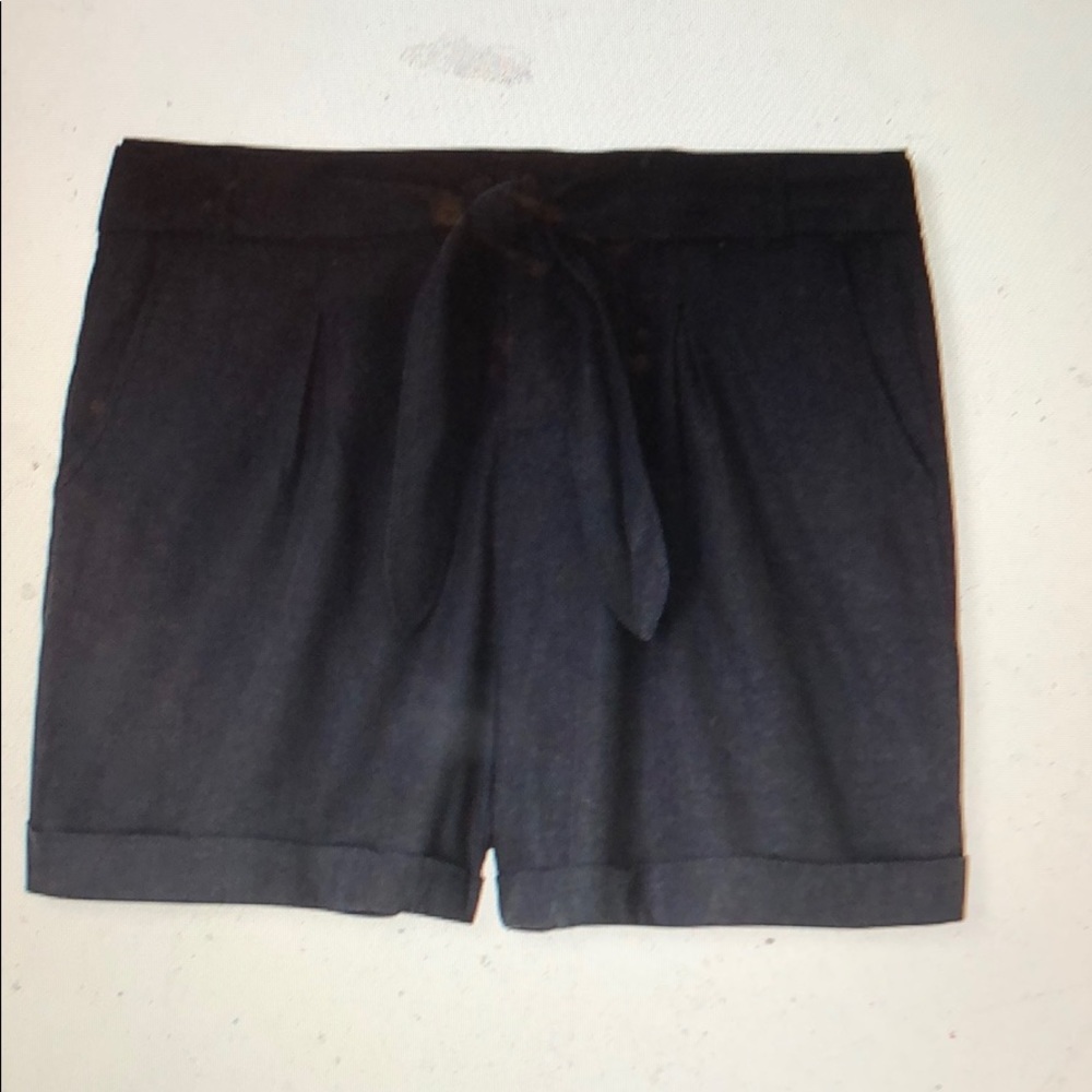 TORRID NWT self-tie linen shorts black size 18 NEW and Cute!